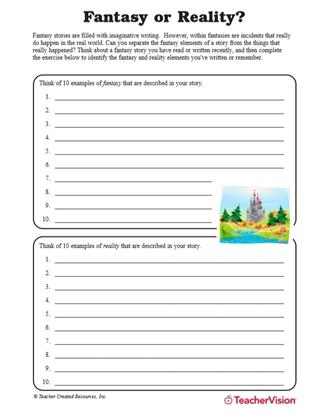Fantasy or Reality? Understanding Story Elements