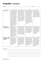 Scoring Rubric: Critical Review