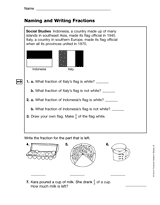 Naming and Writing Fractions (Gr. 3)