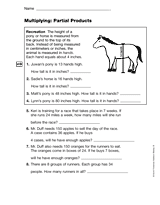 Multiplying: Partial Products (Gr. 3)
