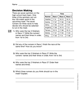 Decimals and Metric Measurement: Decision Making (Gr. 4)