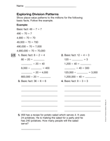 Exploring Division Patterns (Gr. 4)