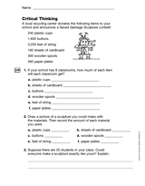 Division: Critical Thinking (Gr. 5)