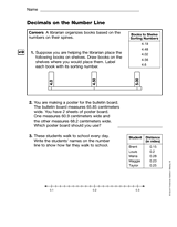 Decimals and the Number Line (Gr. 5)