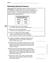 Estimating Decimal Products (Gr. 5)