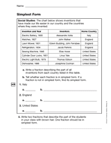 Fractions: Simplest Form (Gr. 5)