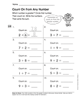 Count on from Any Number (Gr. 1)