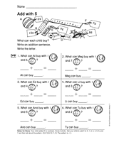 Add with 5 (Gr. 1)