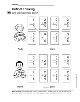 Explore Addition and Subtraction: Critical Thinking