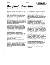 Science and Social Studies: Benjamin Franklin
