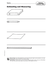 Science Skill: Estimating and Measuring