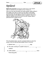 Science and Social Studies: Spiders