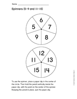 Spinners (5-9 and 11-15)