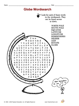 Globe Wordsearch