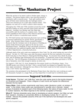 The Manhattan Project