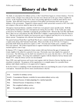 History of the Draft