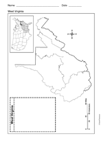 Map of West Virginia