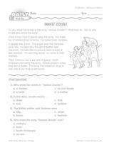 "Yankee Doodle" Reading Warm-Up (Gr. 1 & 2)