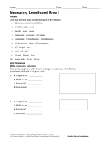 Measuring Length and Area I