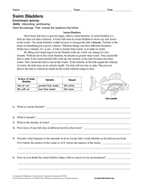 Activity: Swim Bladders
