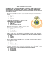 Green Living Quiz: Famous Environmentalists