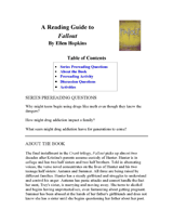 Fallout Reading Guide