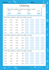 Ordering from Smallest to Largest