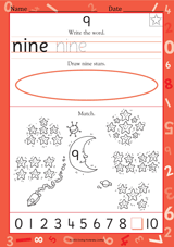Write the Word "Nine"