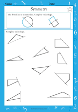 Symmetry: Complete Each Shape