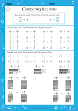 Comparing Fractions (Grade 3)