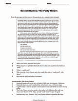 Social Studies: The Forty-Niners