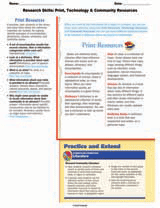 Research Skills: Print, Technology & Community Resources