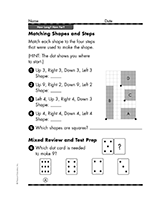 Matching Shapes and Steps
