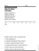 Help Tim Make a Timeline