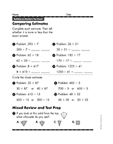 Comparing Estimates